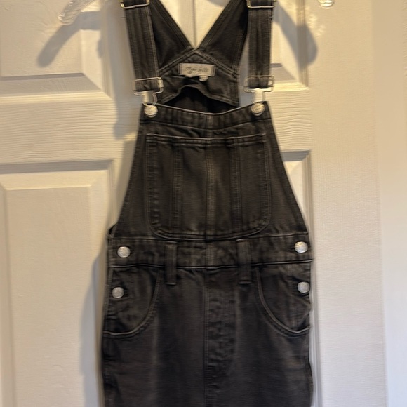 Madewell Straight-Leg Overalls in Lunar Wash XXS - Picture 7 of 10